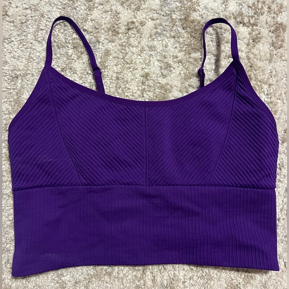 PINK Victoria's Secret Other - Victoria Secret Pink Long Line Sports Bra no padding size medium purple
